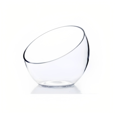 طقم بولات من ليفنج هوم 2 بولات بدون يد حجم كبير بزاوية مائلة شفاف 500ملي